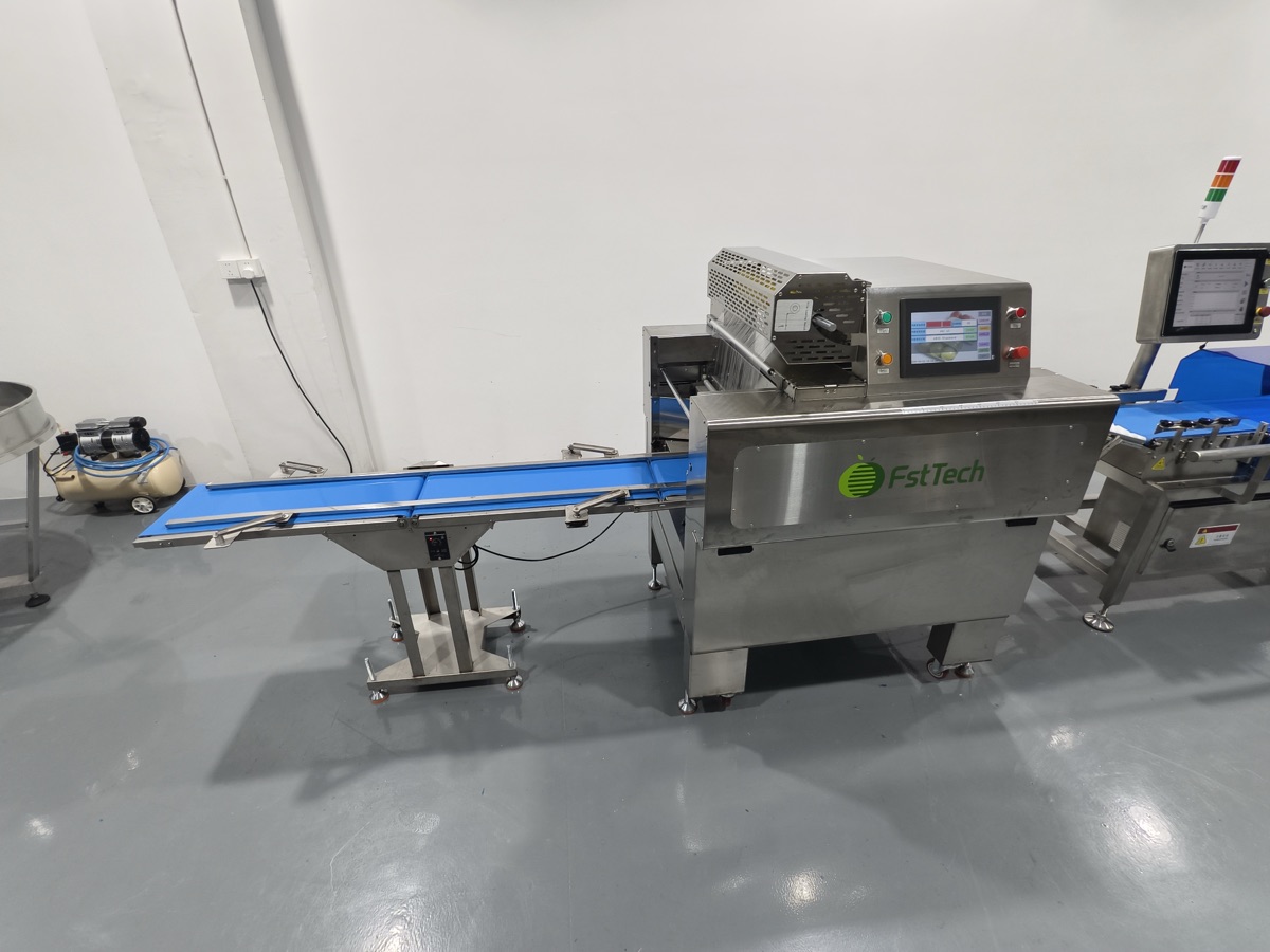 Vegetable tray film wrapping machine sold to Canada