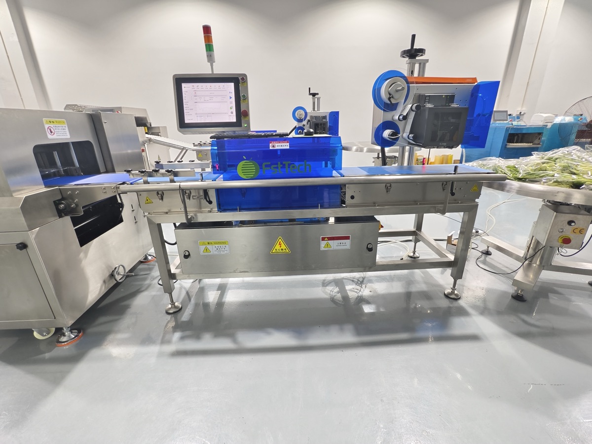 Weighing and labeling machine tested before loading