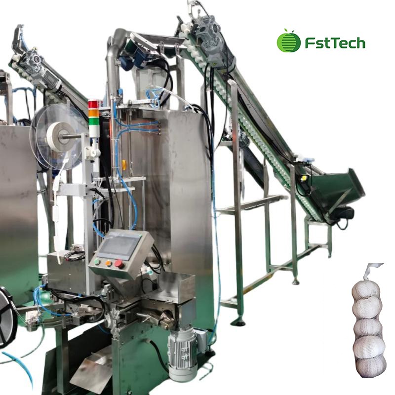 Garlic net bag packaging machine