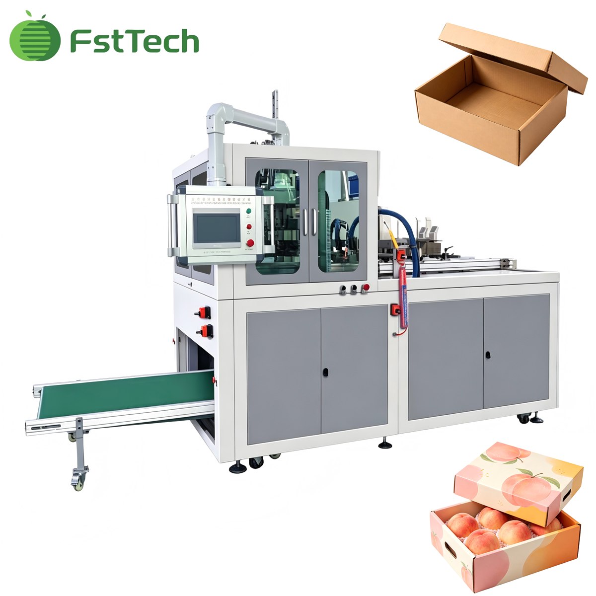 Large fruit box forming machine