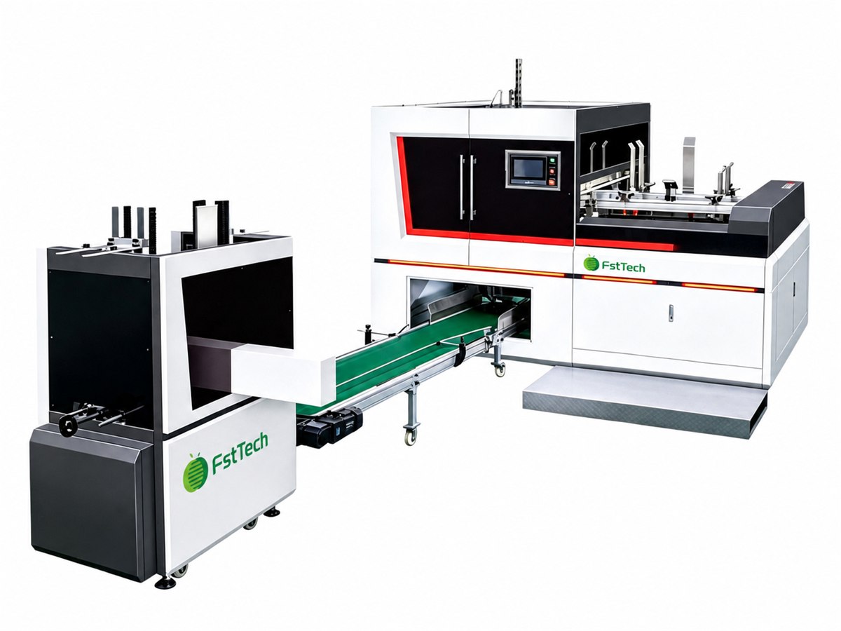 Lid-and-base fruit box forming machine