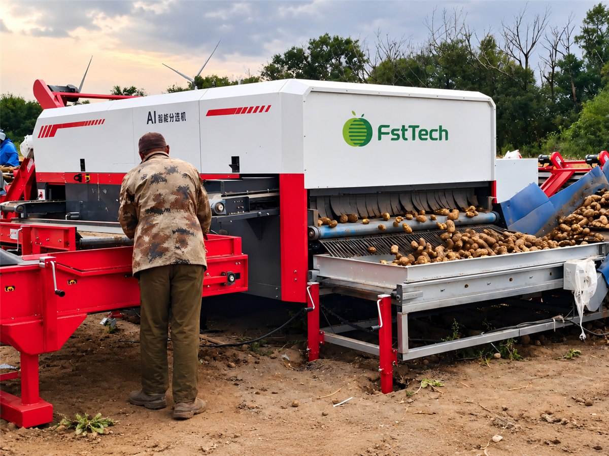 Potato optical sorting machine