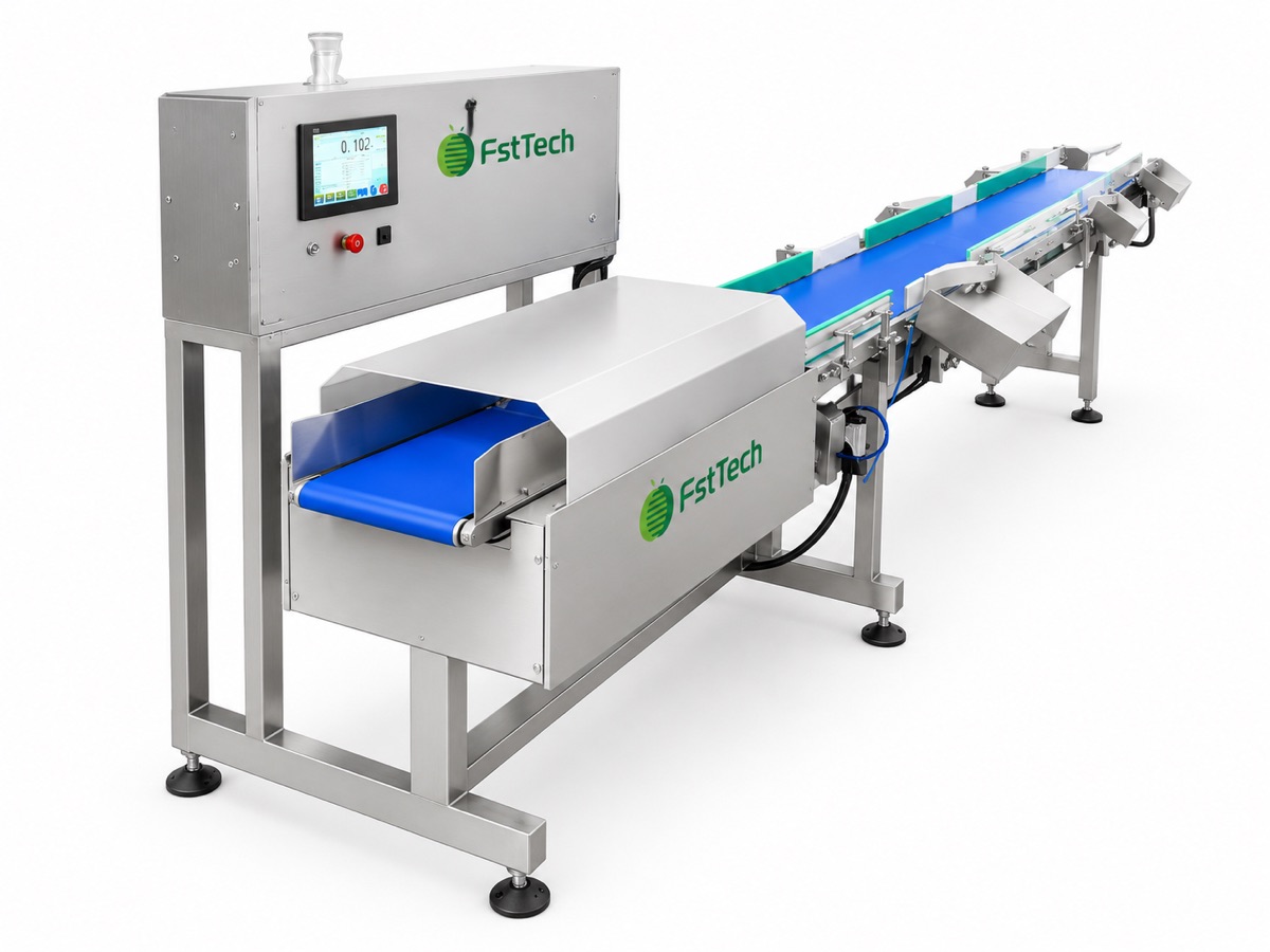 Pumpkin weight sorting machine with five grade outlets