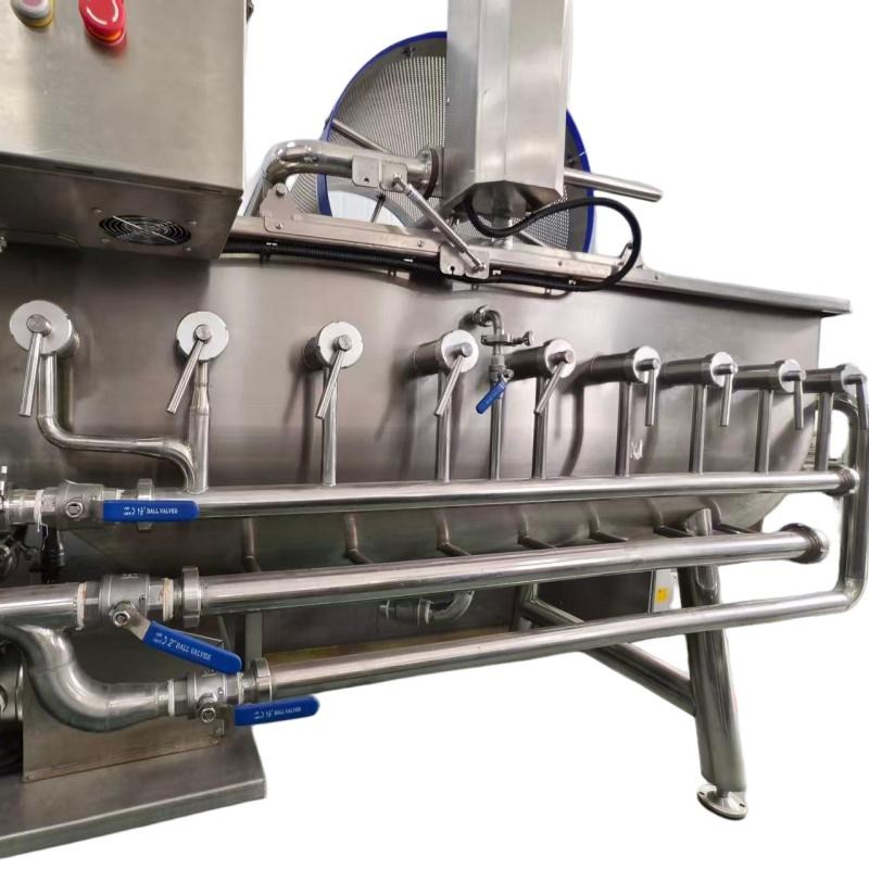 Vortex washing machine for fresh produce